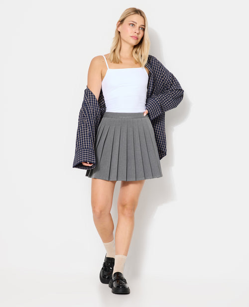 Jupe courte plissée - PIMKIE - 3