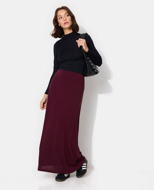 Jupe longue en maille fluide - PIMKIE - 1