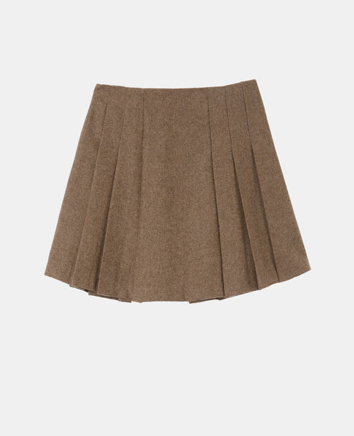 Jupe courte plissée motif chevrons - PIMKIE - 4