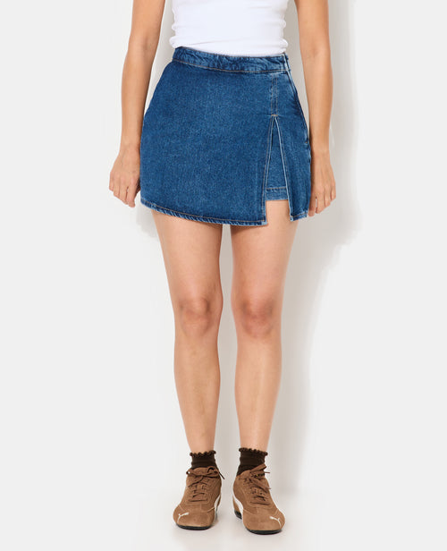 Jupe-short en jean - PIMKIE - 7