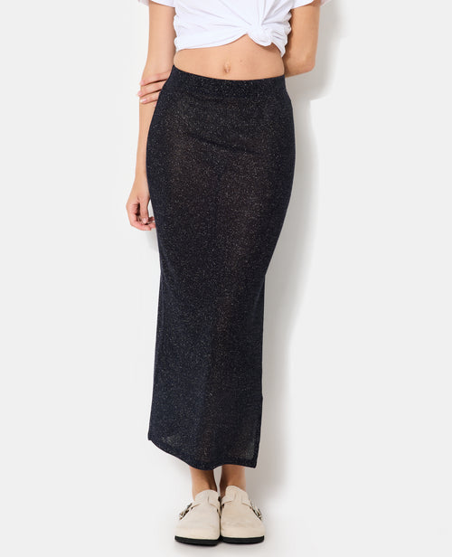 Jupe longue en maille avec fils lurex - PIMKIE - 5