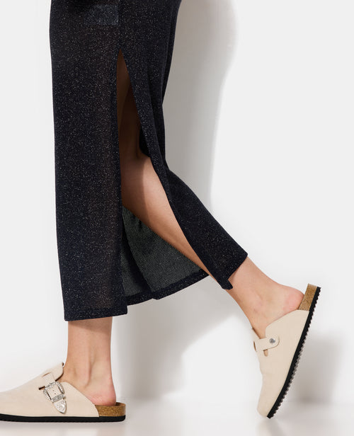 Jupe longue en maille avec fils lurex - PIMKIE - 1