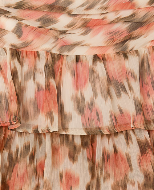 Jupe-short en voile avec motifs fleurs floues - PIMKIE - 7