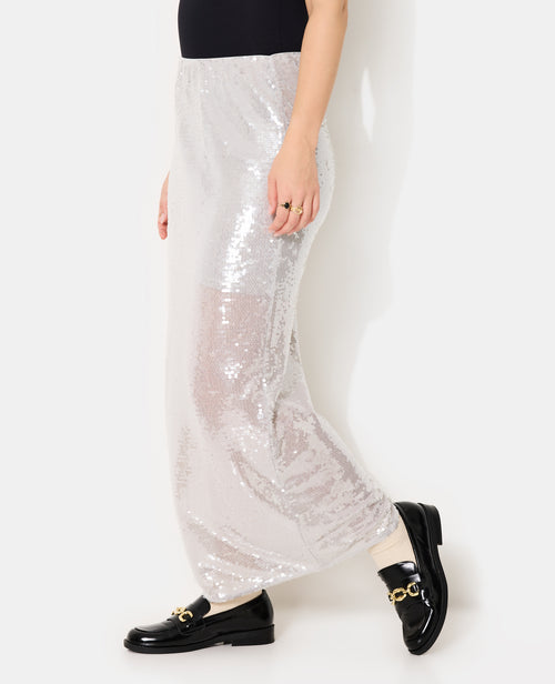 Jupe longue et droite avec sequins - PIMKIE - 2