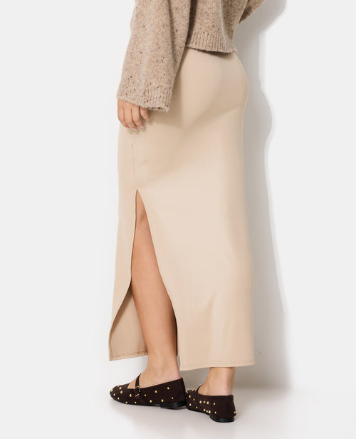 Jupe longue en maille stretch avec fronces - PIMKIE - 6