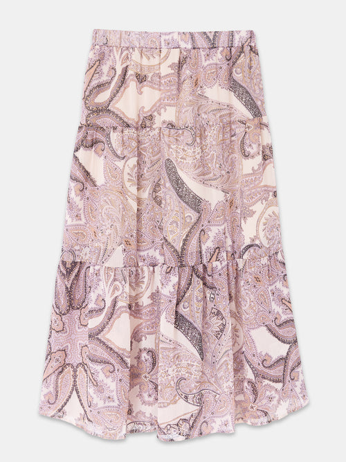 Jupe longue en voile motif cachemire - PIMKIE - 4