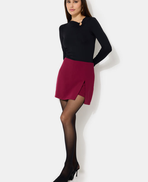 Jupe-short city avec fente - PIMKIE - 1