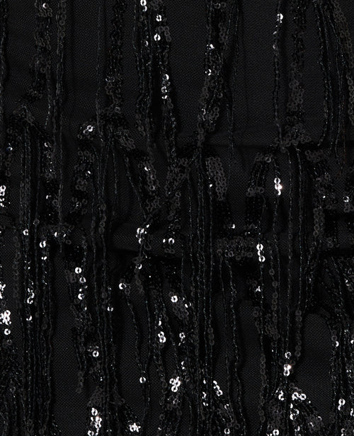 Jupe courte en résille avec franges en sequins - PIMKIE - 9