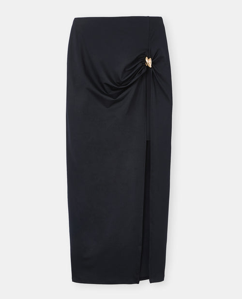 Jupe longue avec grande fente et détail bijou - PIMKIE - 4