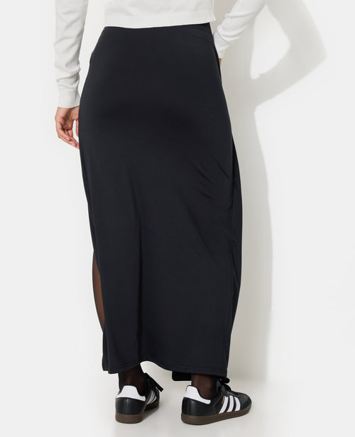 Jupe longue avec grande fente et détail bijou - PIMKIE - 6