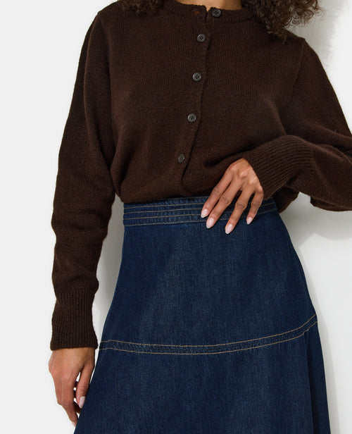 Jupe longue et évasée en jean - PIMKIE - 2