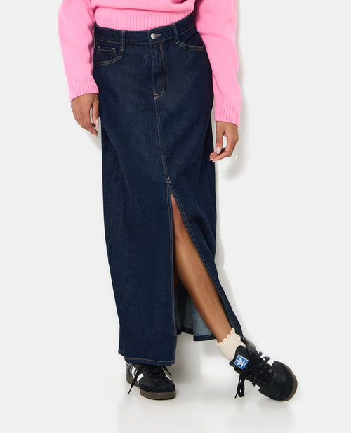 Jupe longue en jean - PIMKIE - 3