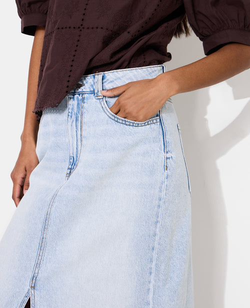 Jupe longue en jean - PIMKIE - 3