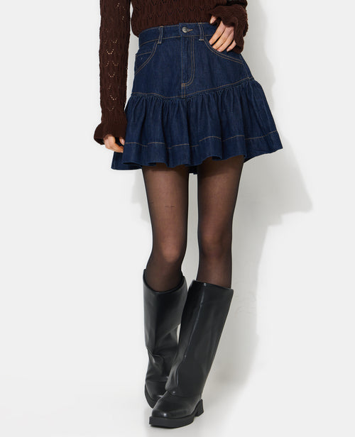 Jupe courte en jean - PIMKIE - 3