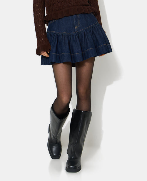 Jupe courte en jean - PIMKIE - 5