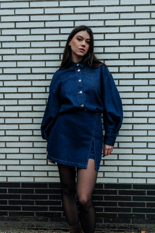 Jupe-short en jean - PIMKIE - 1