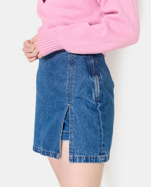 Jupe-short en jean - PIMKIE - 3