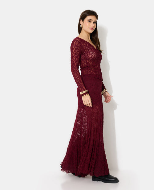 Jupe longue en dentelle - PIMKIE - 2