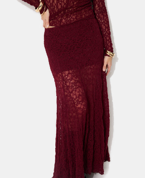 Jupe longue en dentelle - PIMKIE - 3