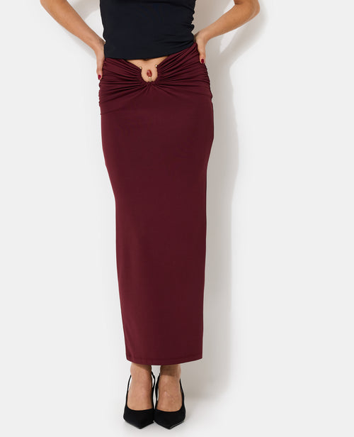 Jupe longue avec boucle fantaisie et pierre - PIMKIE - 5