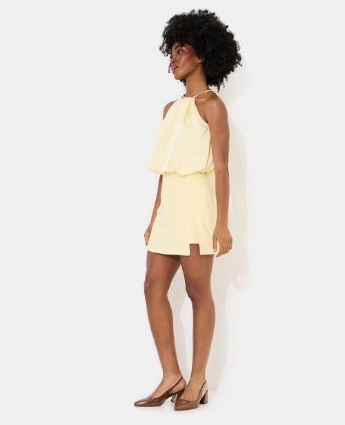 Jupe-short en tissu effet lin - PIMKIE - 1