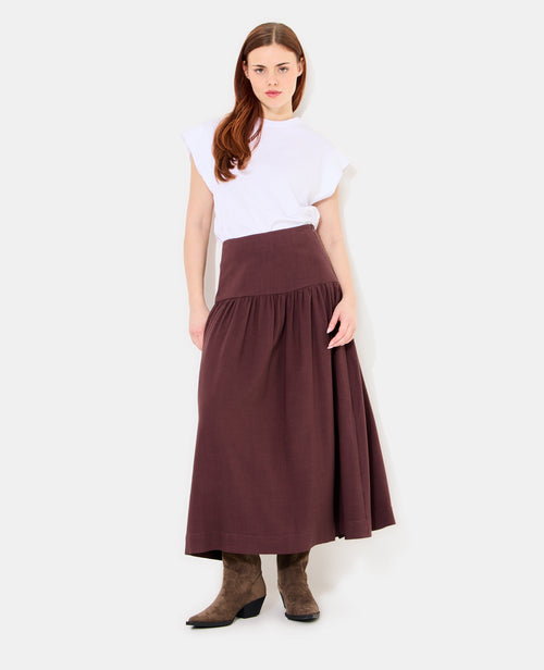 Jupon long avec taille droite - PIMKIE - 1