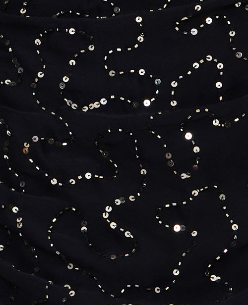 Jupe-short en voile avec sequins et perles - PIMKIE - 1
