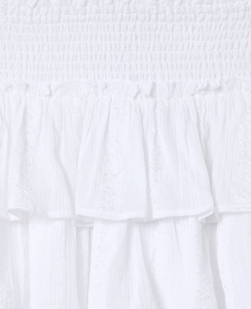 Jupe-short avec volant et broderies - PIMKIE - 8