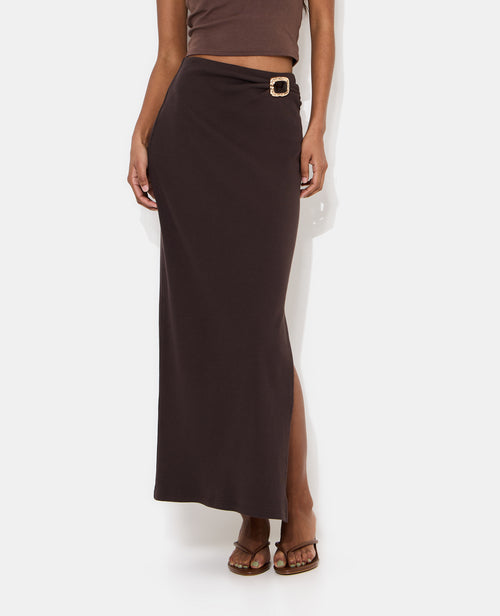 Jupe tube en maille côtelée avec détail bijou - PIMKIE - 5