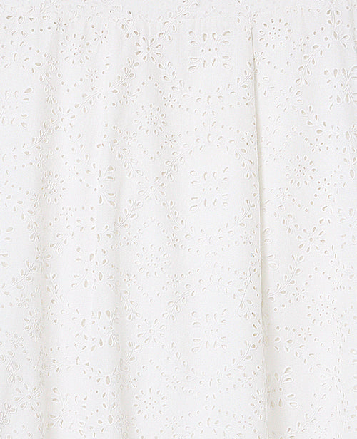 Jupe longue en tissu ajouré façon broderie anglaise - PIMKIE - 7