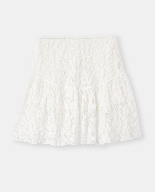Jupe courte en dentelle - PIMKIE - 4