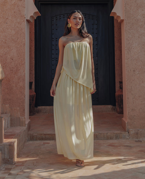 Jupe longue en voile avec liens à nouer - PIMKIE - 1