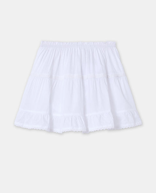 Jupe-short à étages avec galons dentelle - PIMKIE - 4