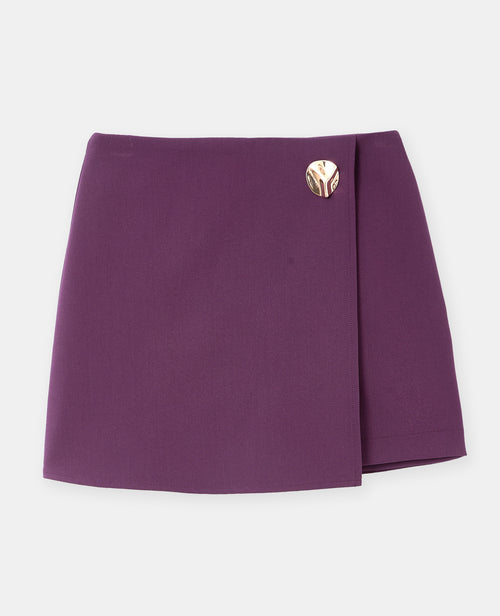 Jupe-short avec détail bijou - PIMKIE - 4