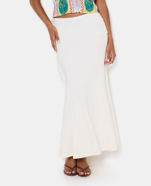 Jupe longue évasée en maille stretch - PIMKIE - 5
