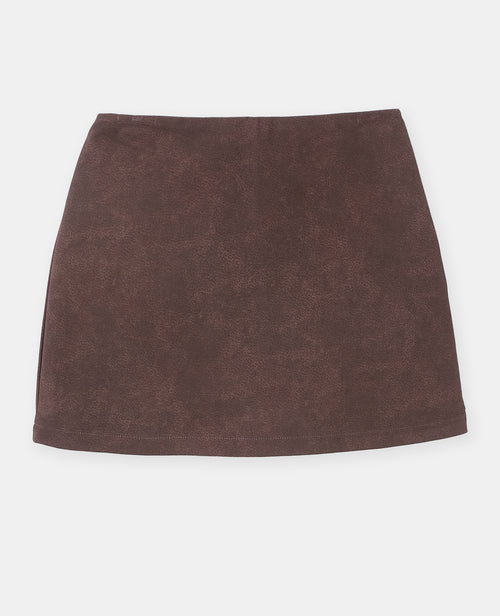 Jupe-short en suédine - PIMKIE - 4