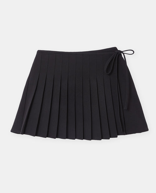 Jupe-short plissée effet portefeuille - PIMKIE - 4