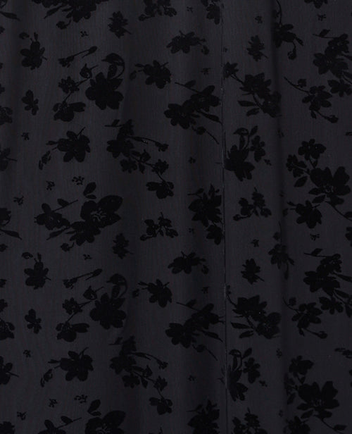 Jupe longue en résille avec flocage fleurs velours - PIMKIE - 2
