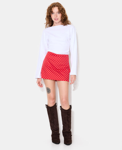 Jupe-short motif pois - PIMKIE - 3