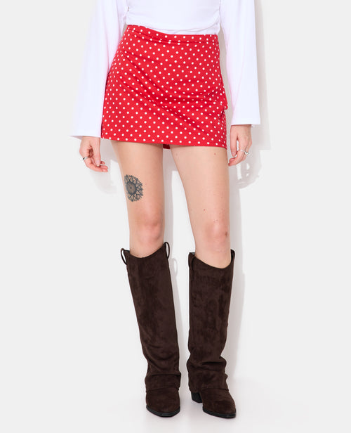 Jupe-short motif pois - PIMKIE - 5