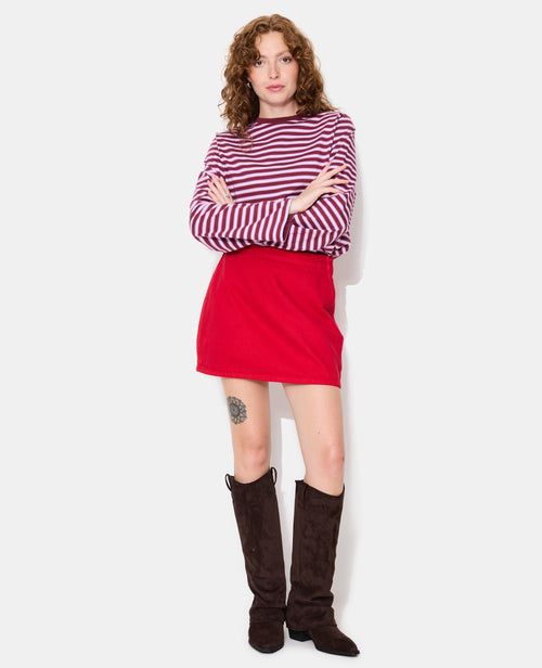 Jupe-short en toile jean - PIMKIE - 1