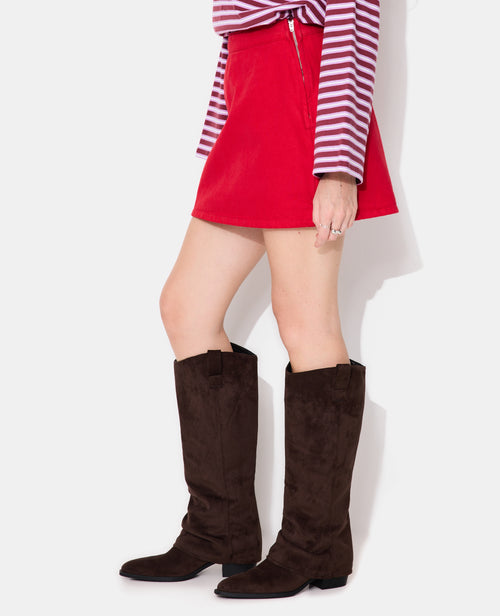 Jupe-short en toile jean - PIMKIE - 2