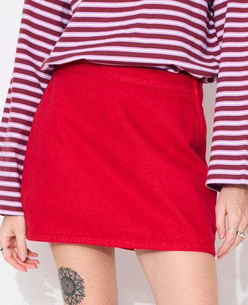 Jupe-short en toile jean - PIMKIE - 3
