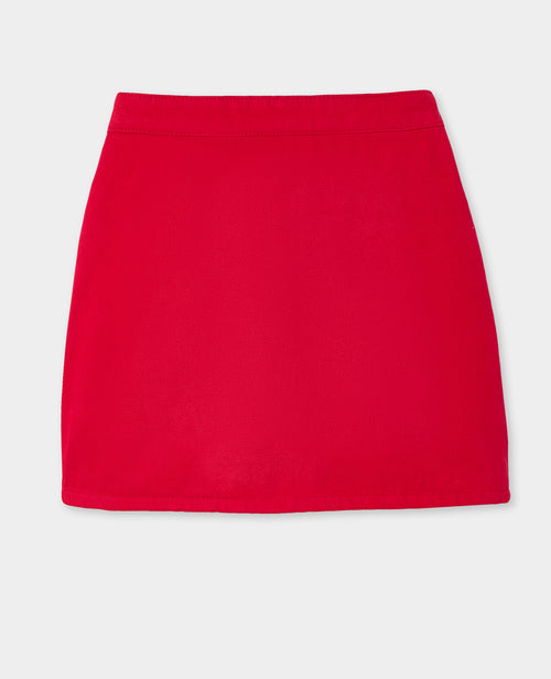 Jupe-short en toile jean - PIMKIE - 4