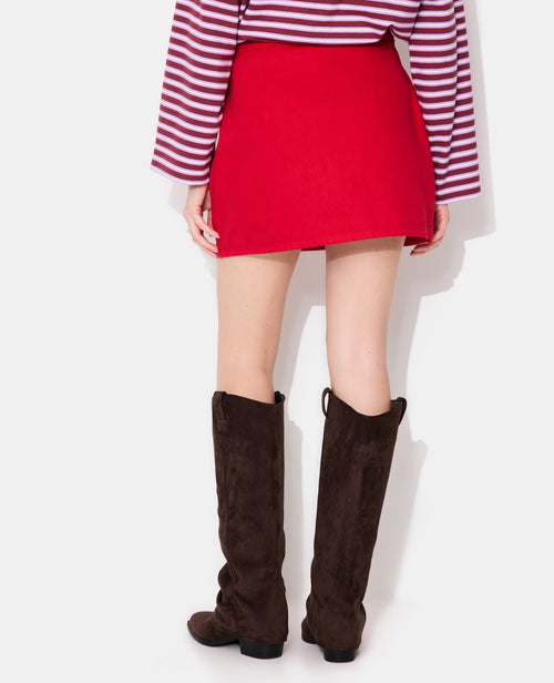 Jupe-short en toile jean - PIMKIE - 6