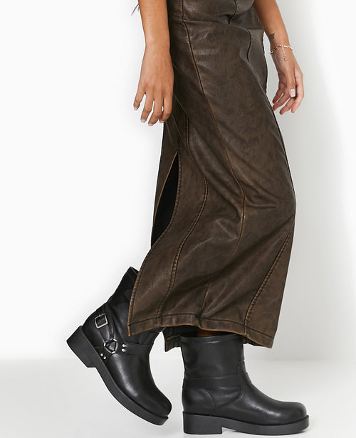 Robe longue bustier en simili - PIMKIE - 7