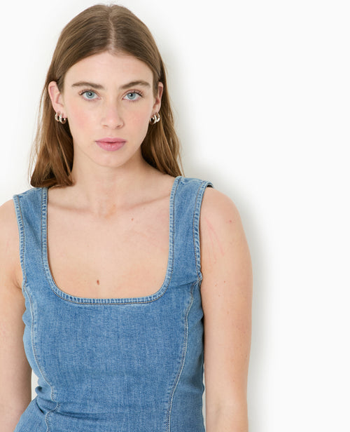 Robe moulante en jean stretch - PIMKIE - 3