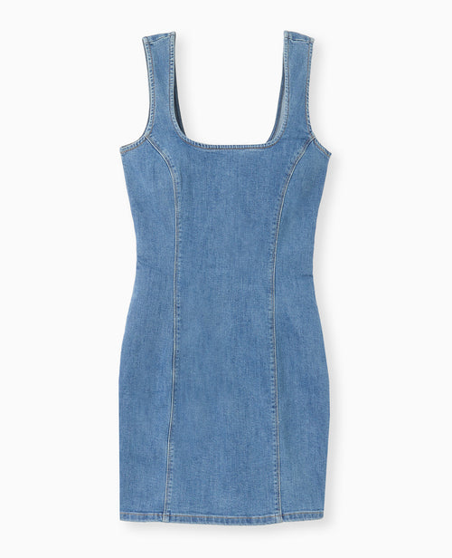 Robe moulante en jean stretch - PIMKIE - 4