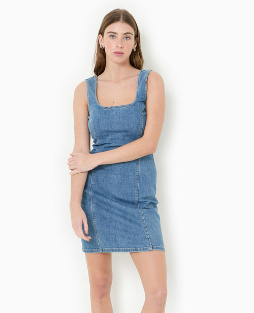 Robe moulante en jean stretch - PIMKIE - 5