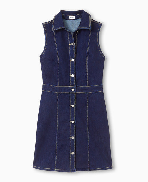 Robe en jean boutonnée sans manches - PIMKIE - 4